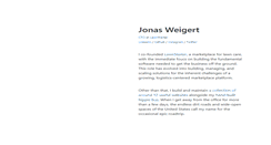 Desktop Screenshot of jonasweigert.com